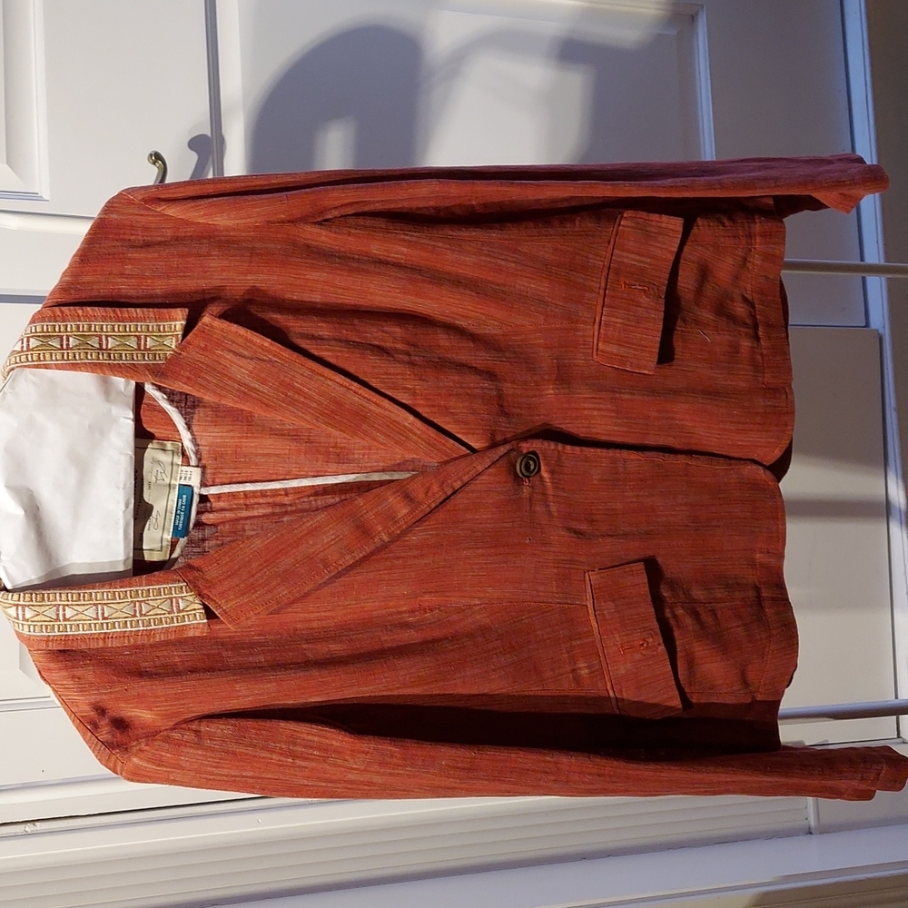 CARTONNIER by Anthropologie Burnt orange jacket size 12